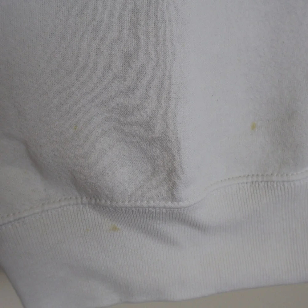 Vintage Caesars Toga Teddy Puff Print Sweatshirt Distressed‎ White XL 23.5x27